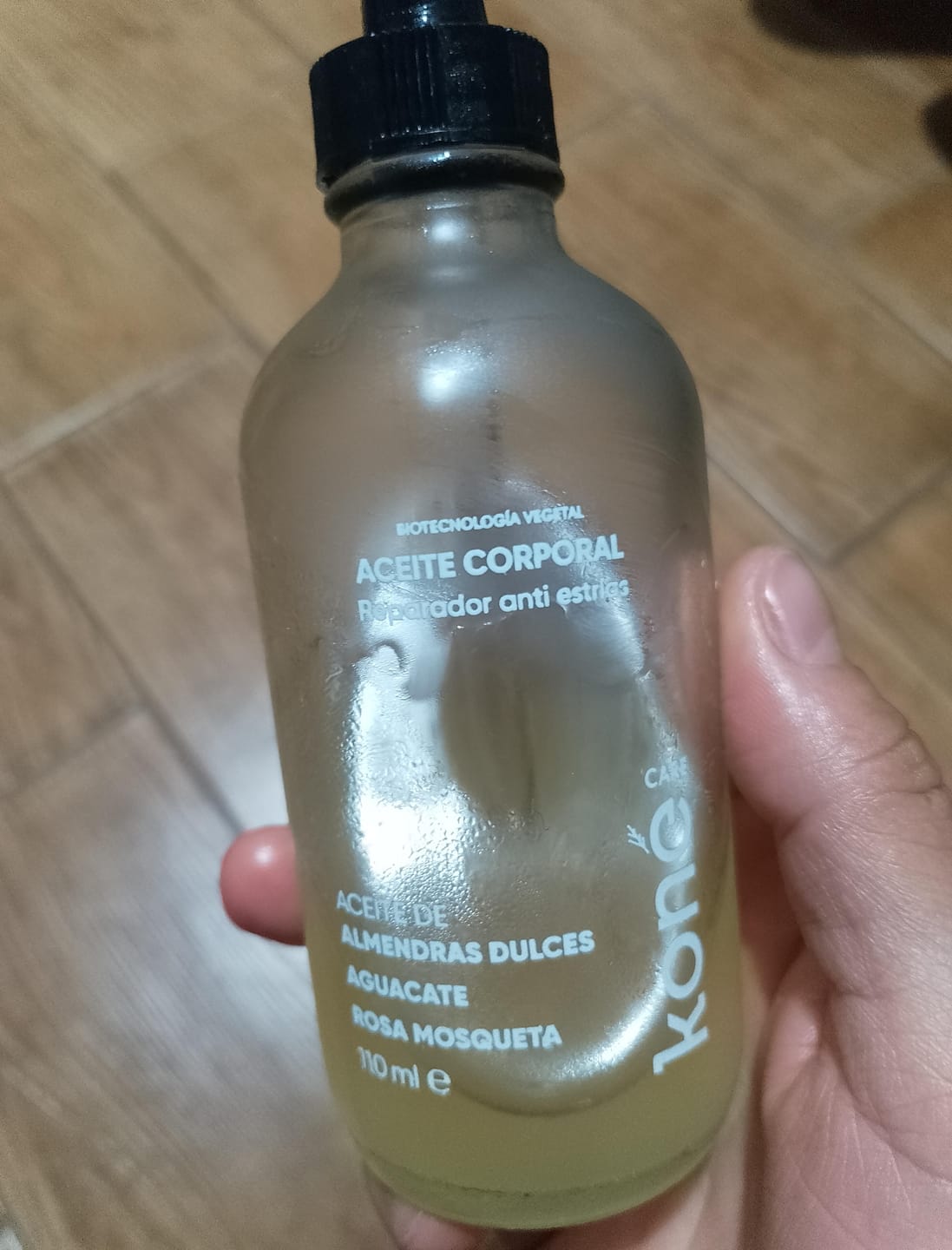 Customer photo review of Aceite corporal anti estrías