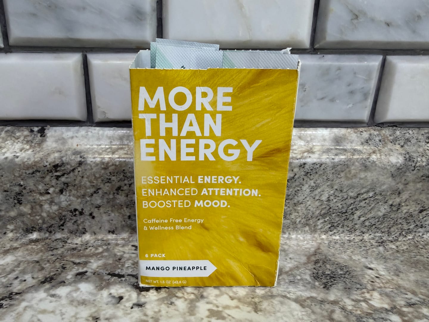 Customer photo review of Caffeine Free Energy Powder (6-Packs)