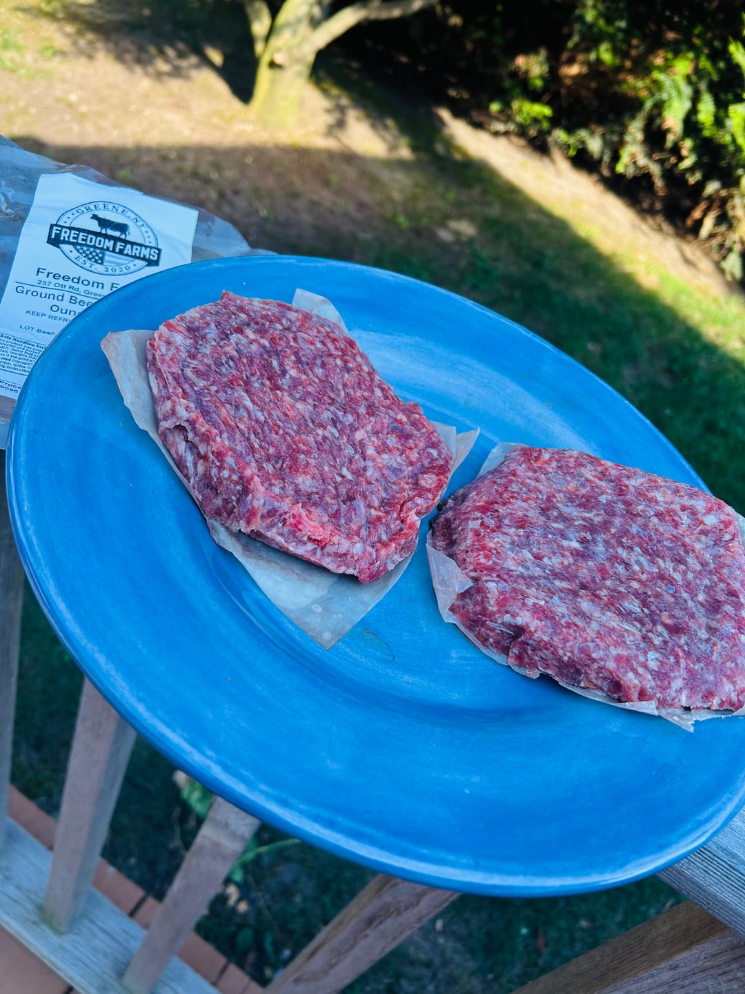 Customer photo review of Grass-Fed Brisket Burger Box (LIMITED STOCK ITEM)