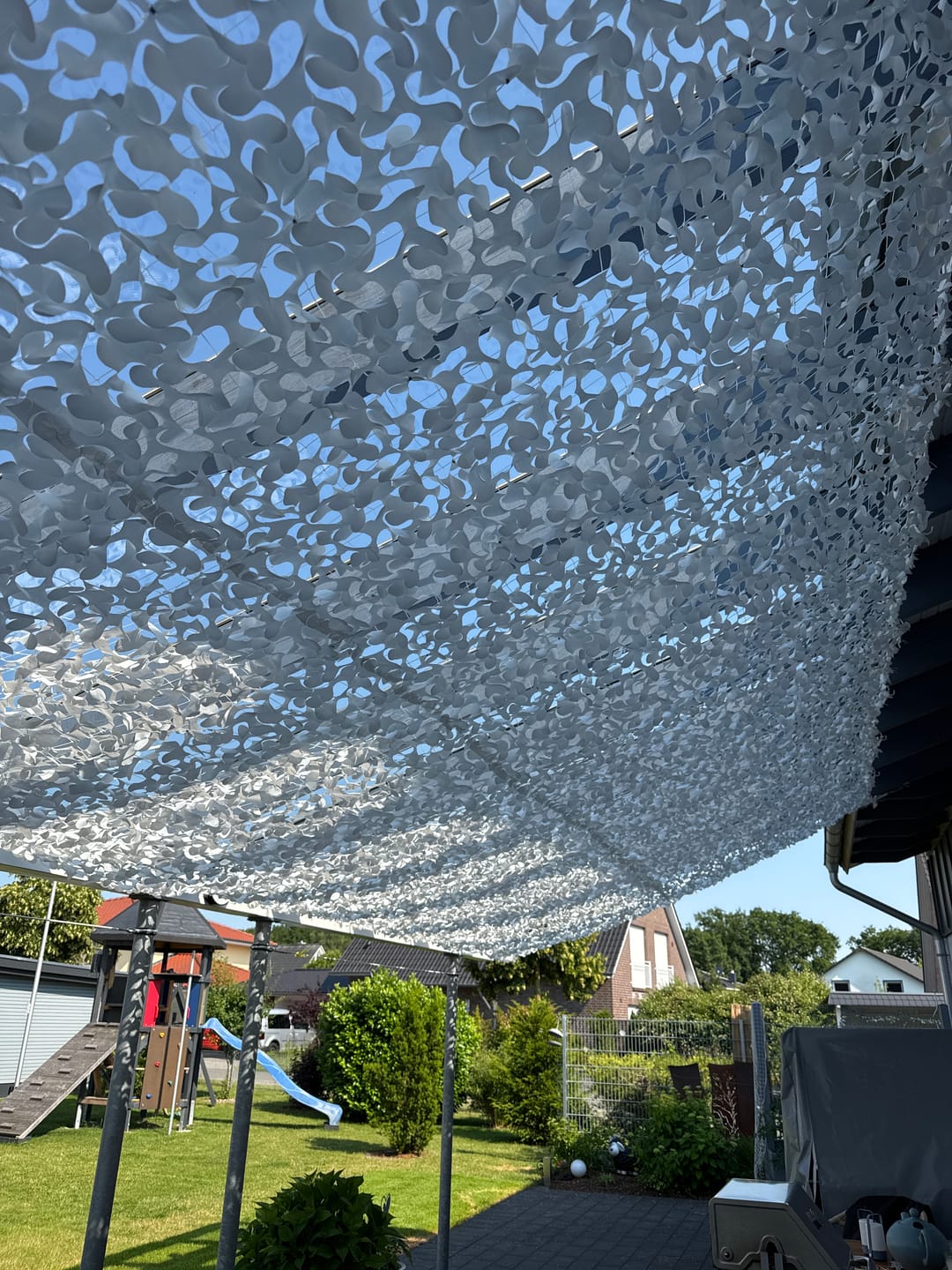 Customer photo review of Tarnnetz Weiß