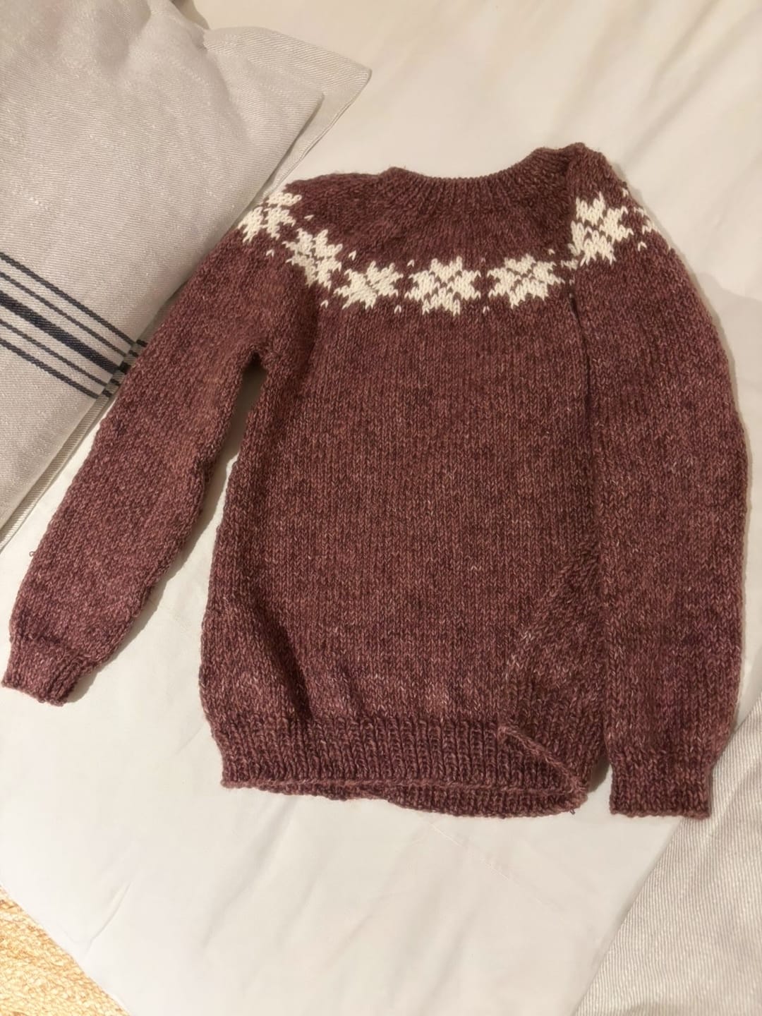 Customer photo review of Clase con Patrón Sweater Nieve | Infantil