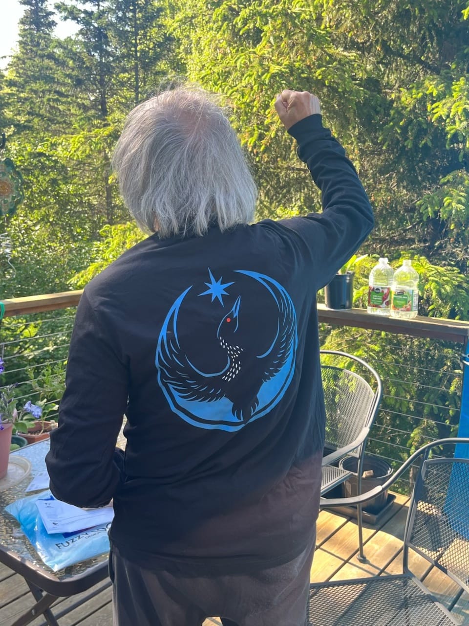 Customer photo review of Minnesota Strong Rebel Loon T-Shirt