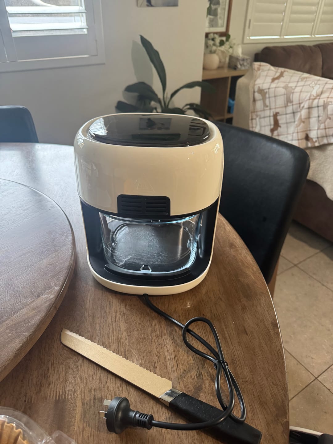 Customer photo review of Premium Glass Air Fryer