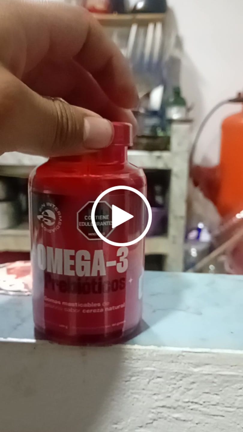 Customer video review of Gomas con Omega 3 DHA y Prebióticos