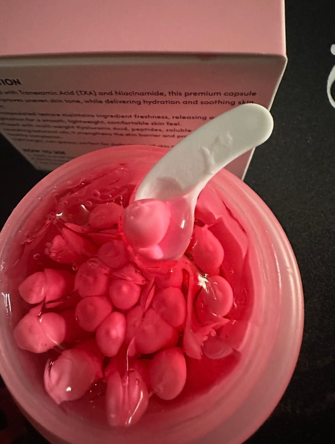 Customer photo review of LUMORA TXA + Niacinamide Capsule Cream