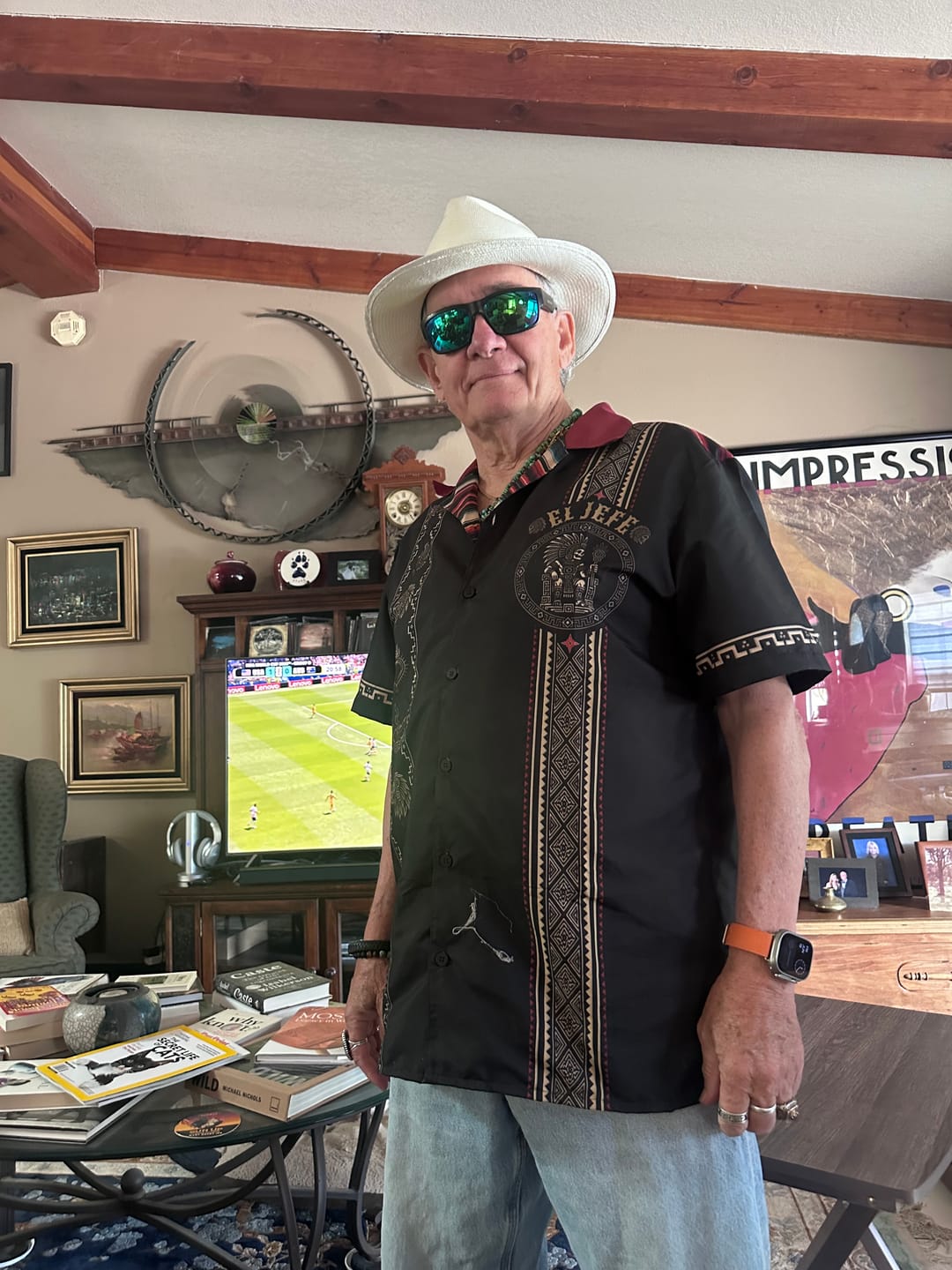 Customer photo review of El Jefe Azteca Guayabera