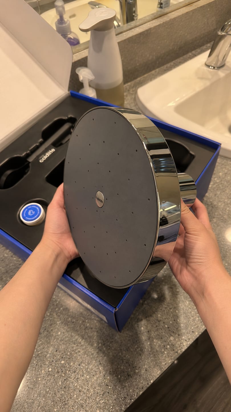Customer photo review of Ultimate Showerhead
