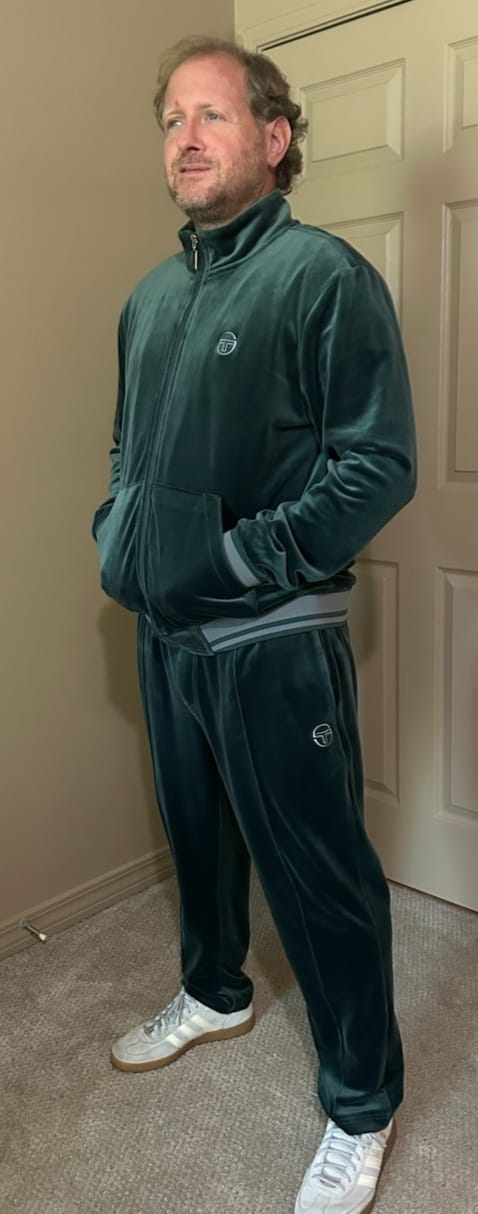 Customer photo review of Viaggioa Track Jacket- Green Gables