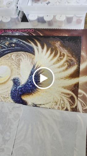 Customer video review of 5D Diamond Painting – Yin und Yang Phönix-Vögel