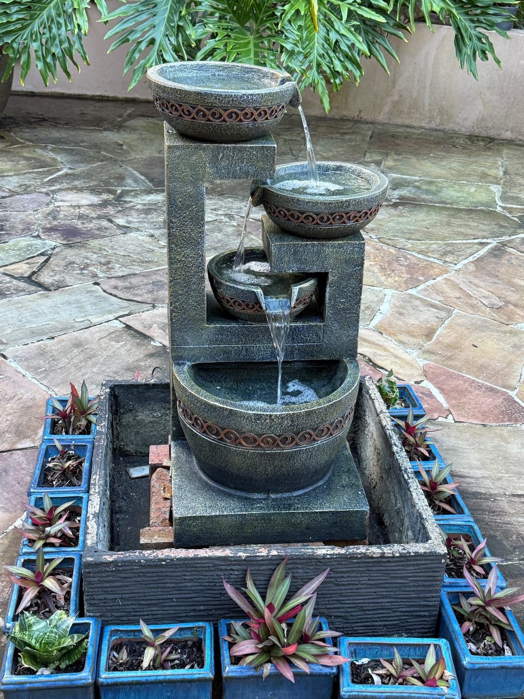 Customer photo review of Casana 4-Tier Cascading Bowls Fountain - 85cm