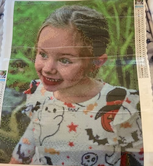 Customer photo review of Custom Diamond Painting Kits