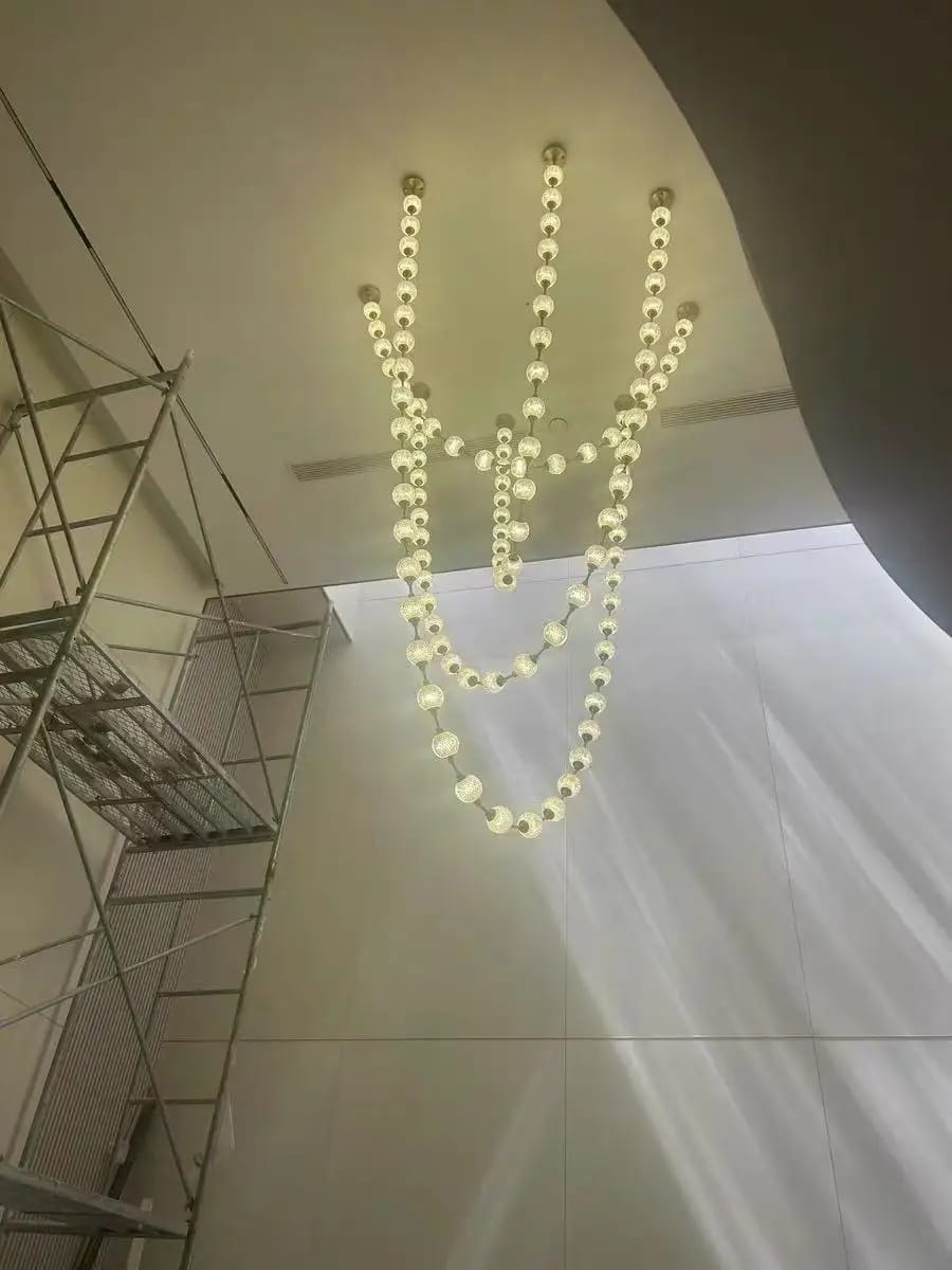 Customer photo review of Strand Necklace Chandelier