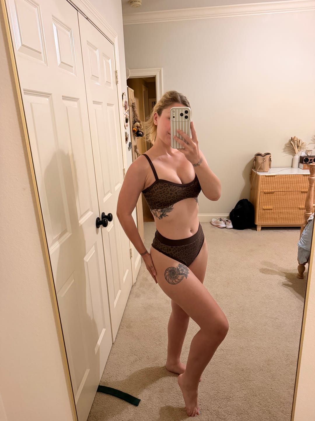 Customer photo review of SYDNEY Jaguar Sweetheart Scoop Top