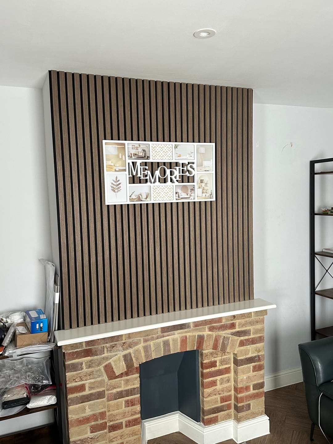 Customer photo review of Walnut Acoustic Wall Panel