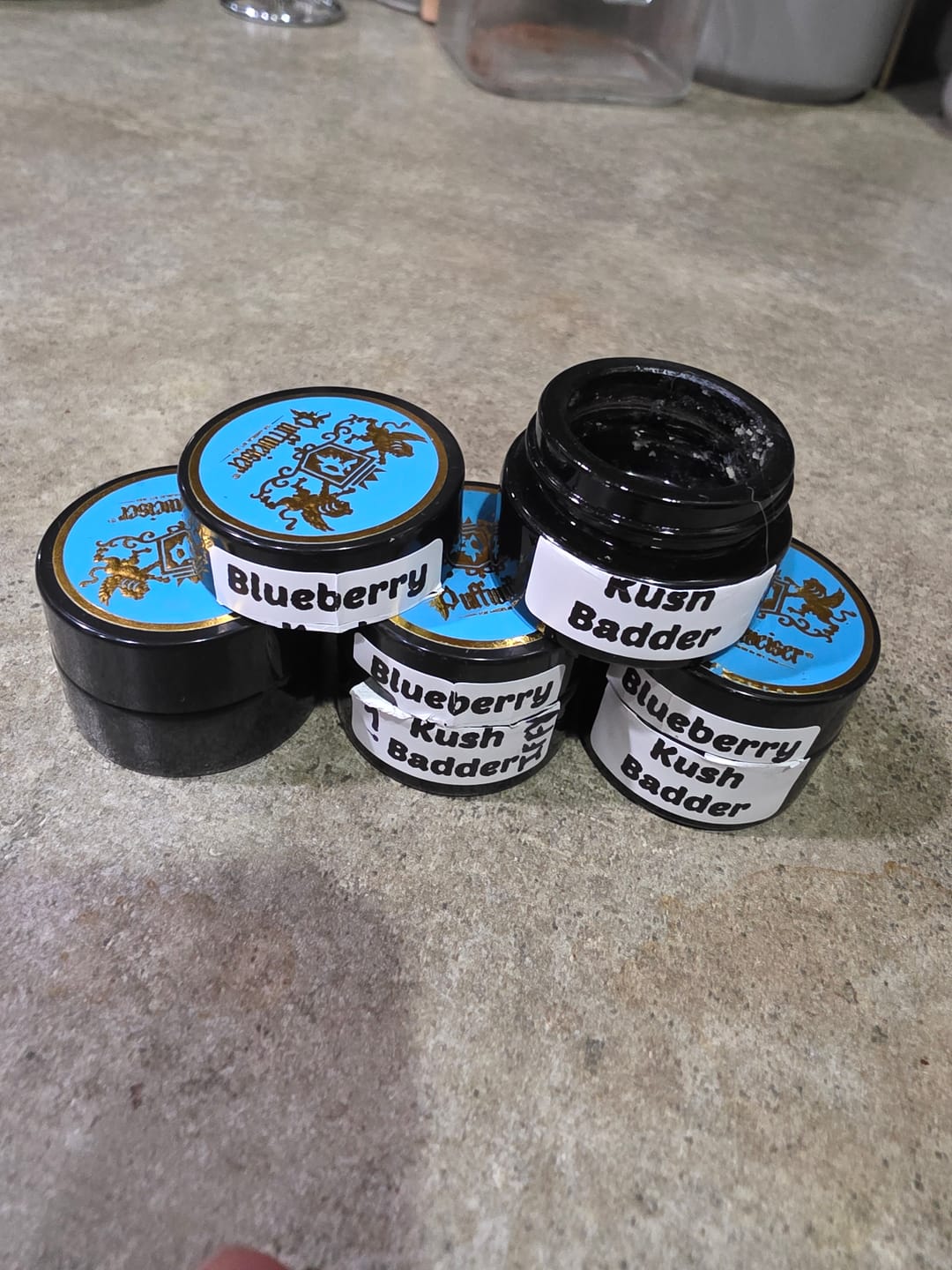 Customer photo review of Blueberry Kush Badder (Buy 1 Get 1)