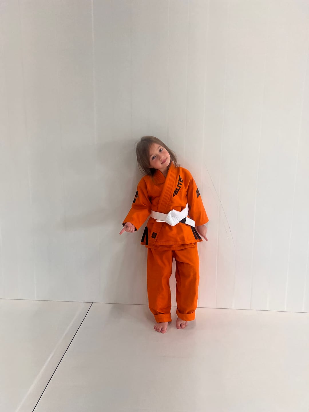Customer photo review of Core Orange Brazilian Jiu Jitsu Kids BJJ Gi
