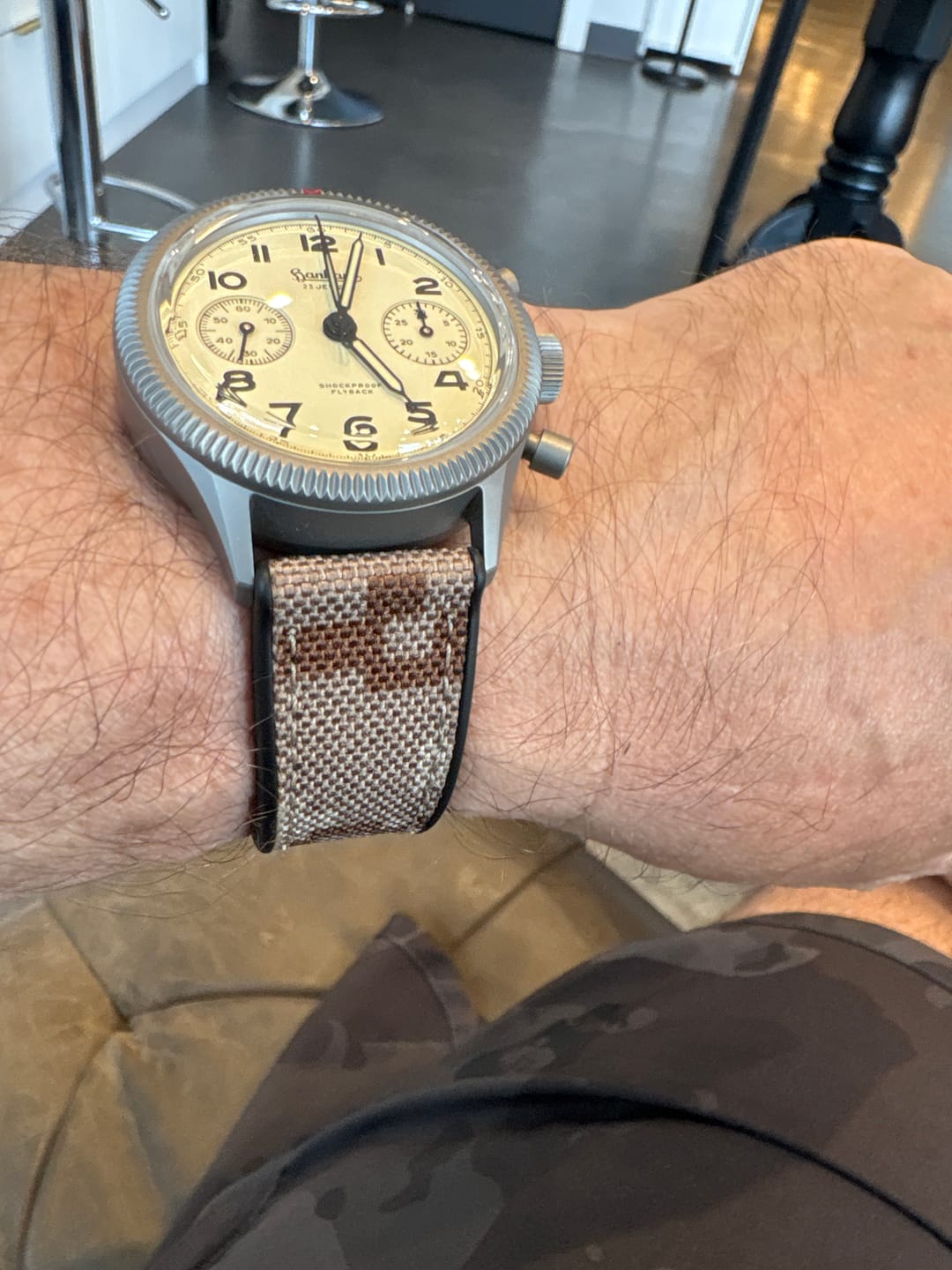 Customer photo review of Canvas & Rubber - Camo Tan