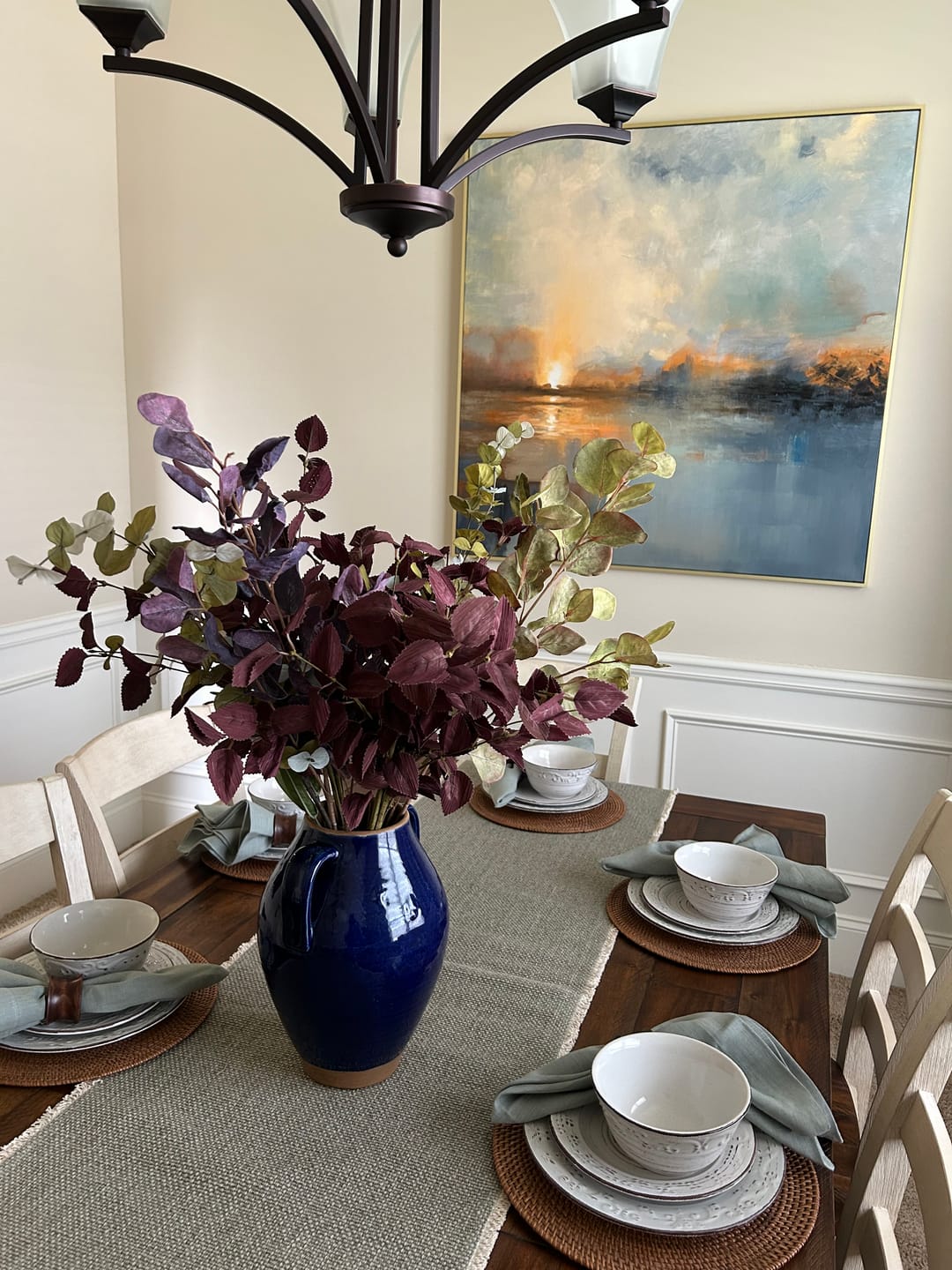 Customer photo review of Abstract Painting Canvas #AP074