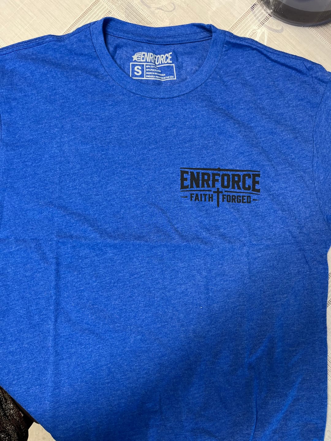 Customer photo review of Faith Forged Tee