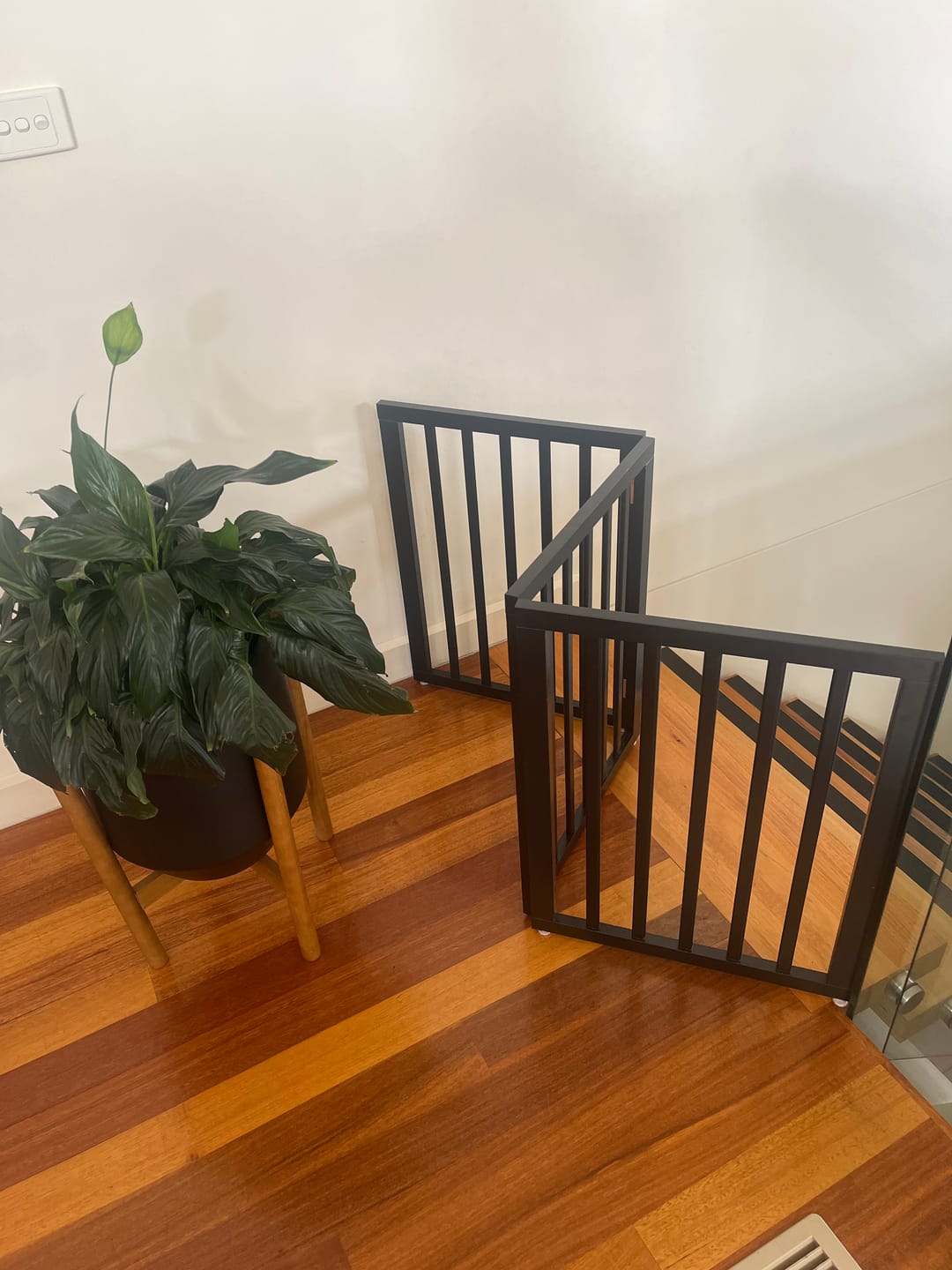 Customer photo review of Wooden Pet Gate