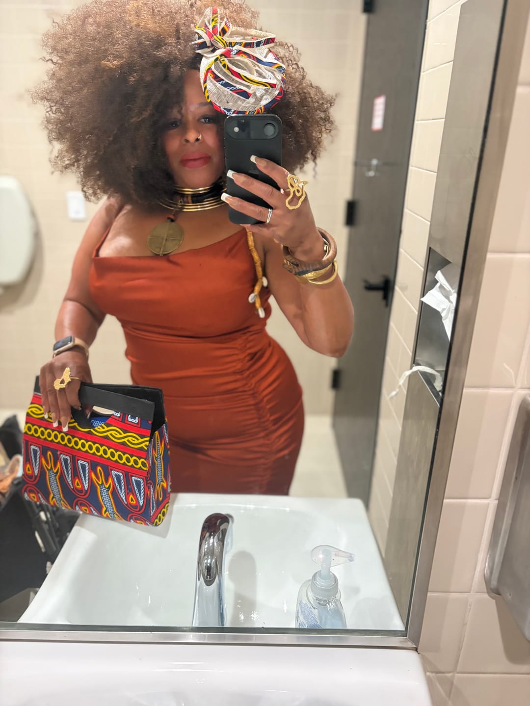 Customer photo review of Sensationnel Curls Kinks & CO Textured Part Lace Front Wig - GAME CHANGER