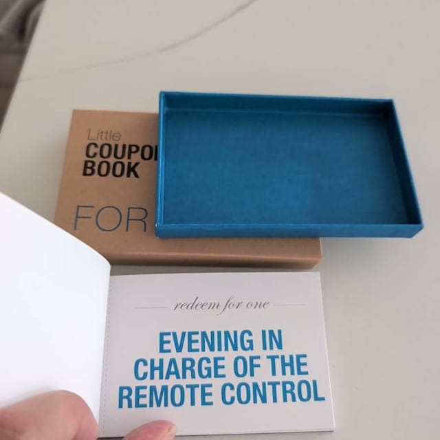 Customer photo review of Little Coupon Book for Dad | Thoughtful Gift