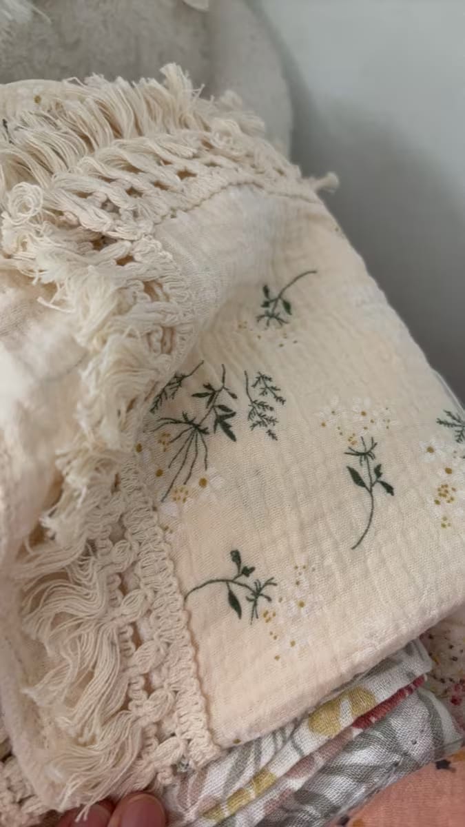 Customer photo review of Cotton Comfort Baby Blanket