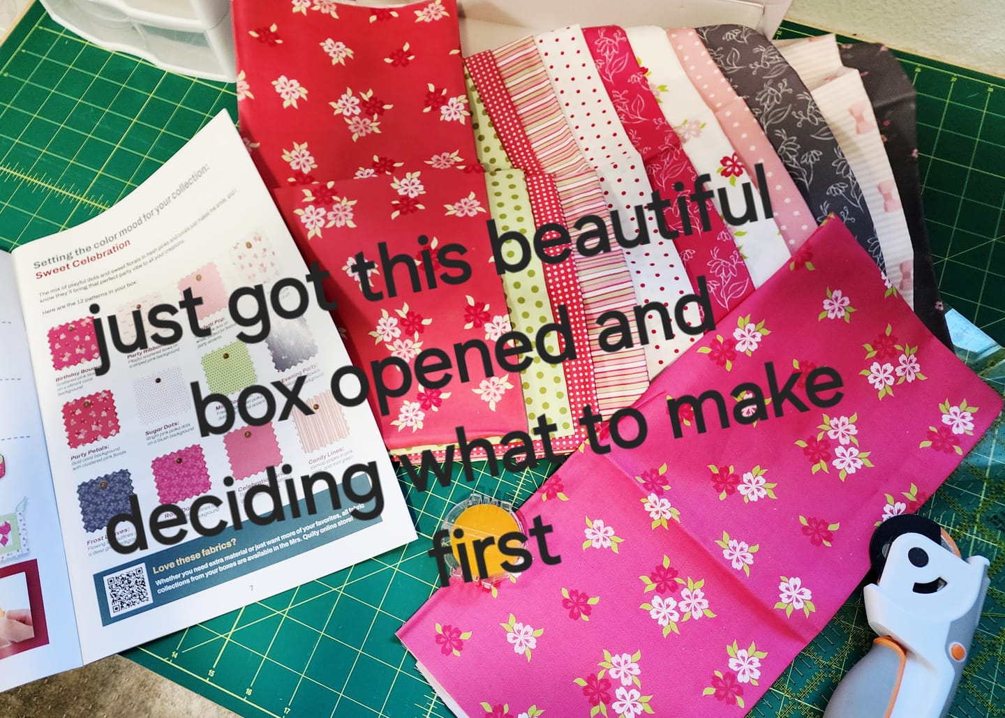 Customer photo review of Mrs Quilty Subscription Box