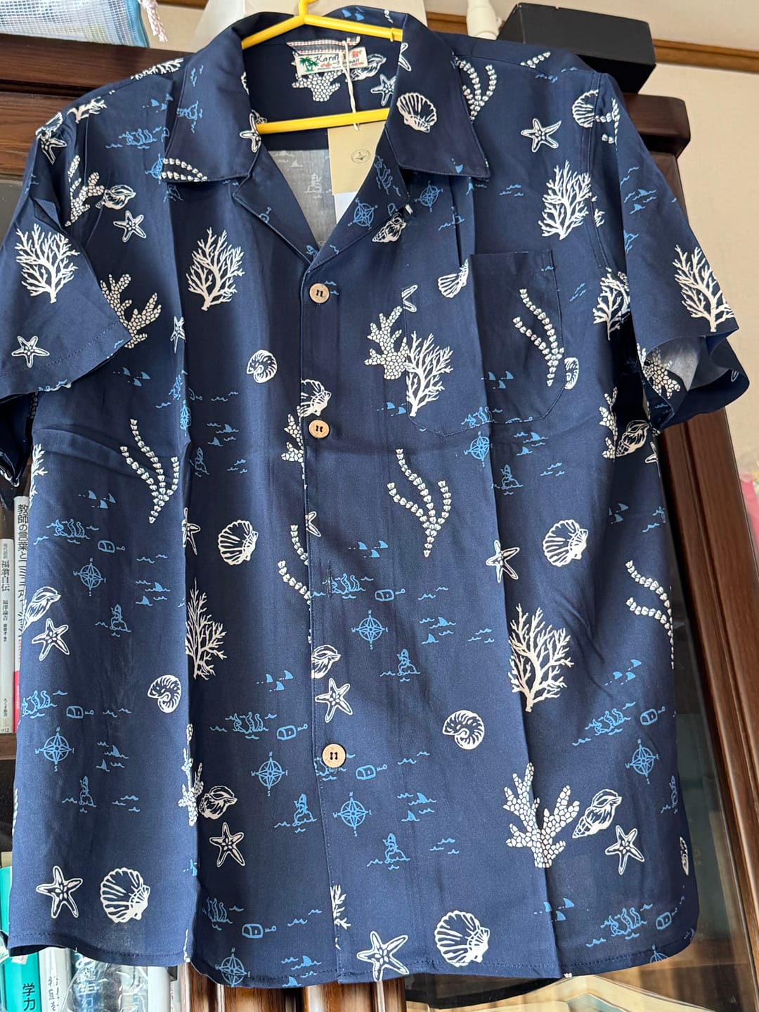 Customer photo review of 「海底の宝探し」総柄プリントアロハシャツ