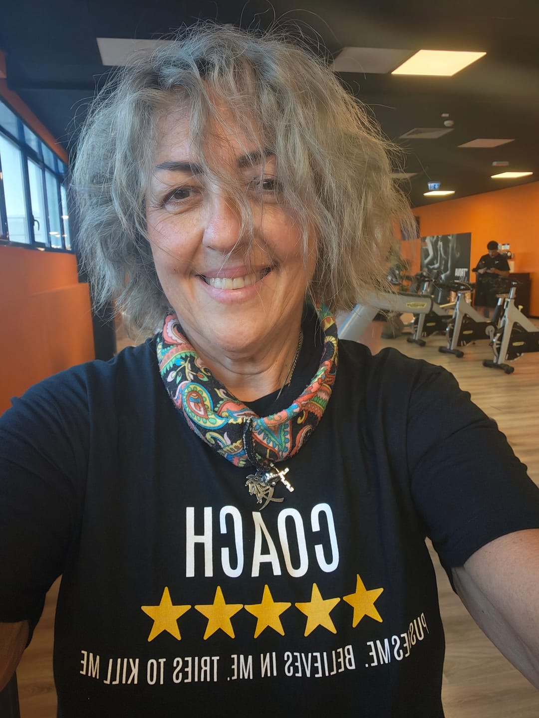 Customer photo review of COACH PUSHES ME REVIEW T-SHIRT