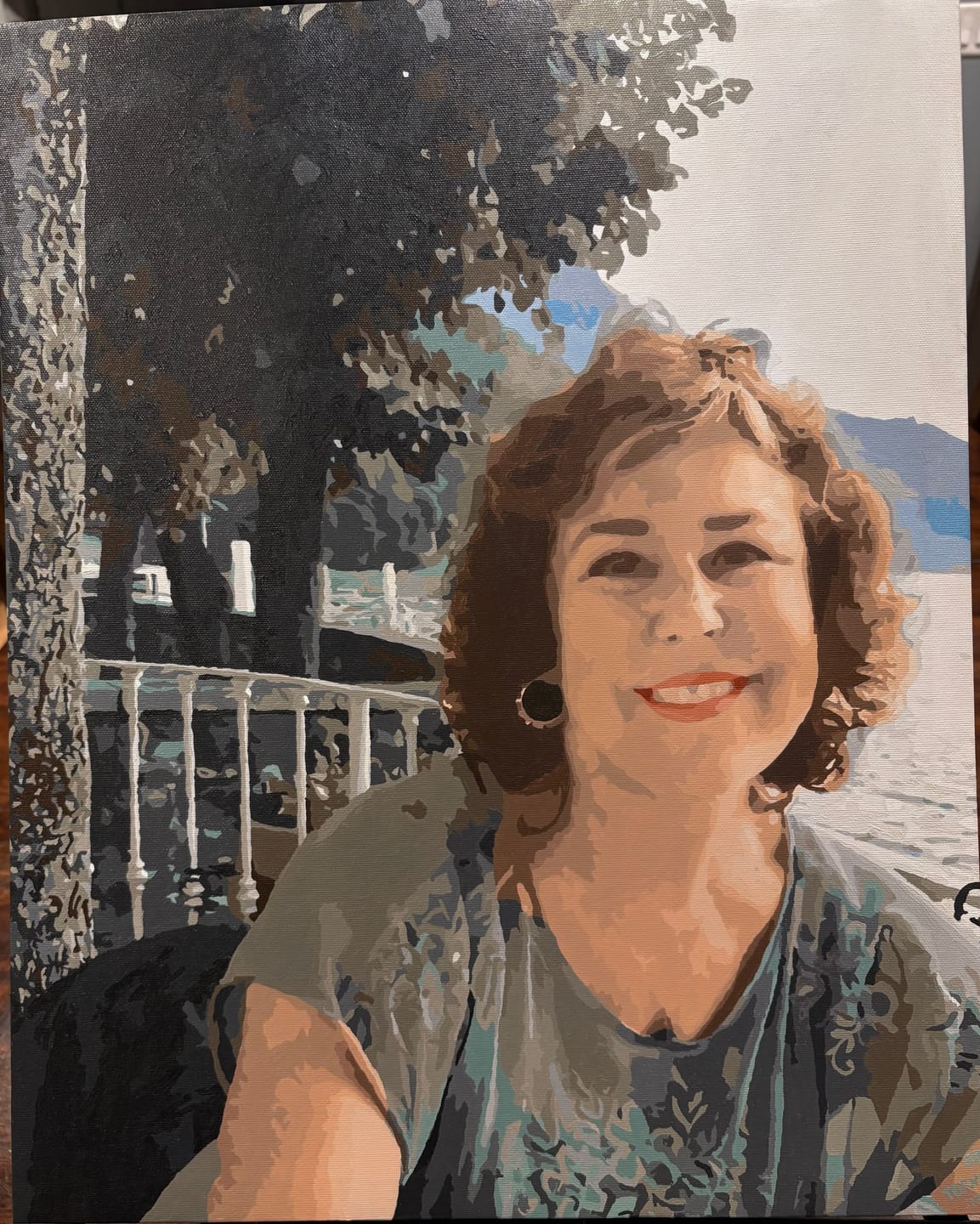 Customer photo review of Custom Paint by Numbers Kit