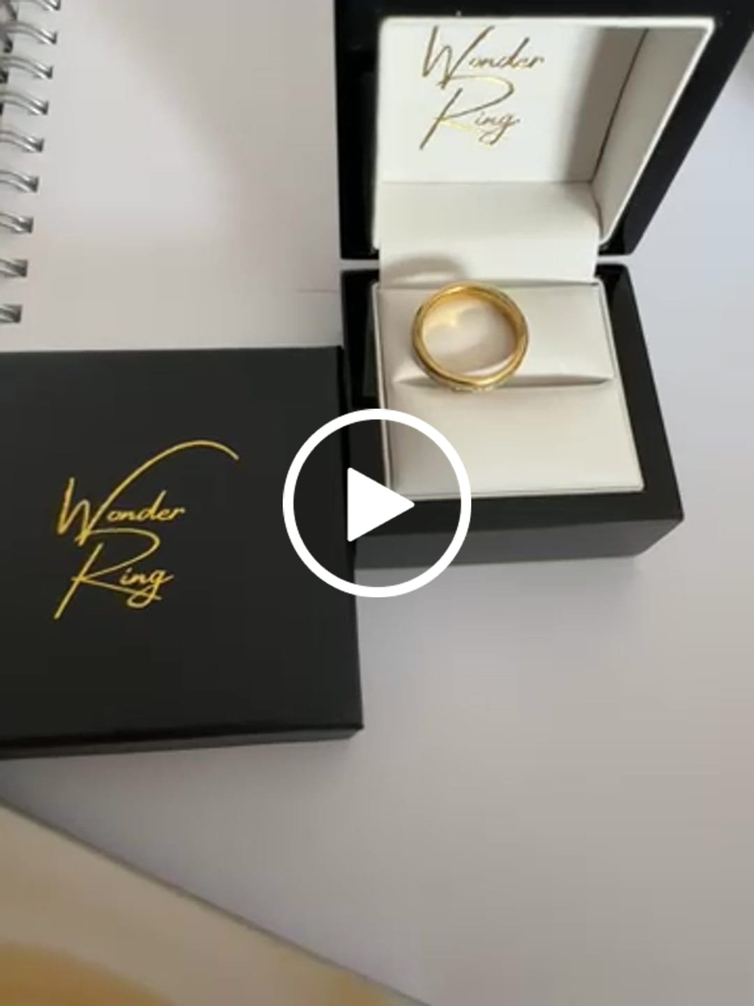 Customer video review of The Golden Steel 4mm Wonder Ring