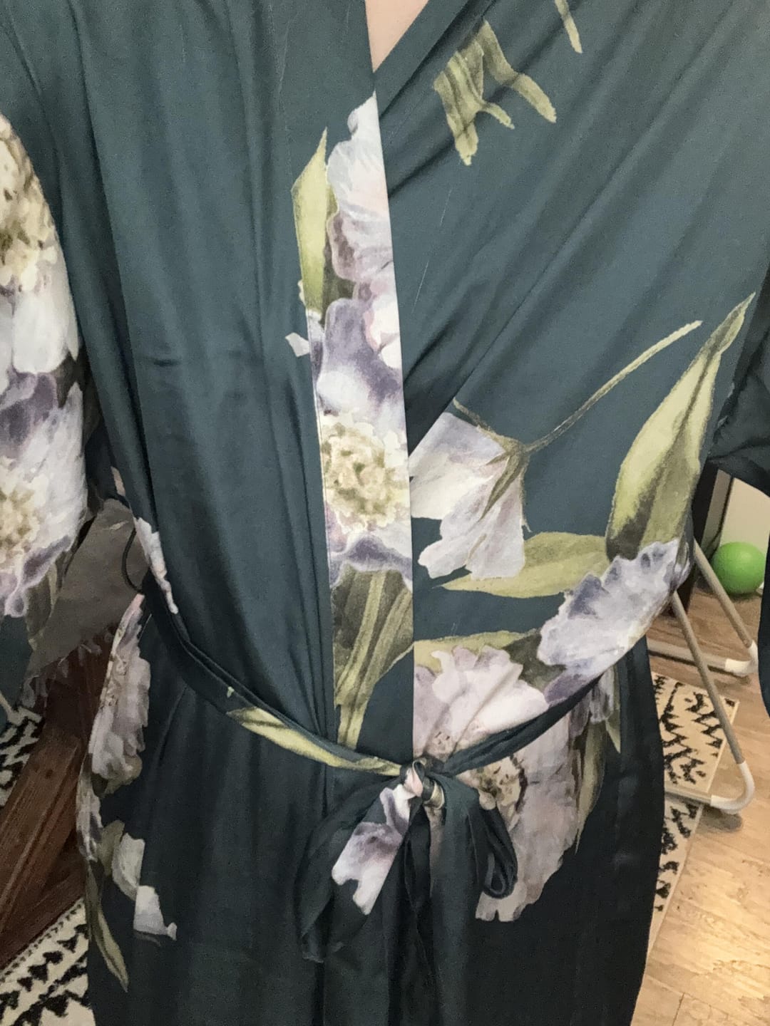 Customer photo review of Blooming Anemone Kimono Robe