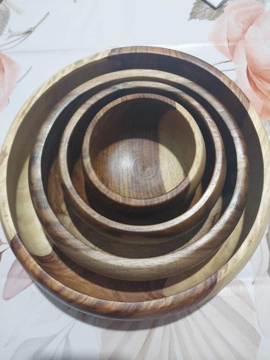 Customer photo review of Bombeh Wooden Bowl Set of 4