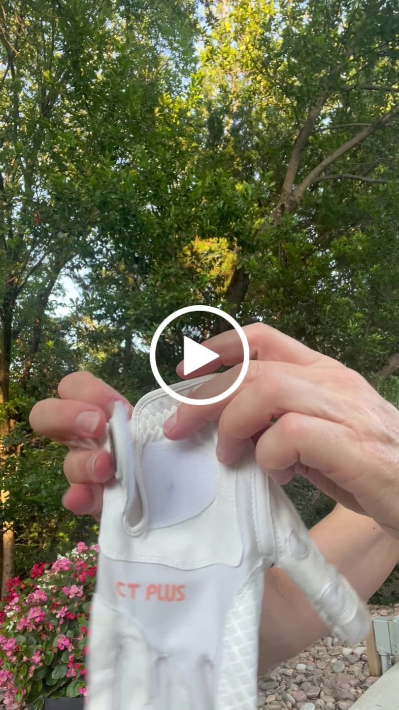 Customer video review of Copper Infused Golf Glove White/White