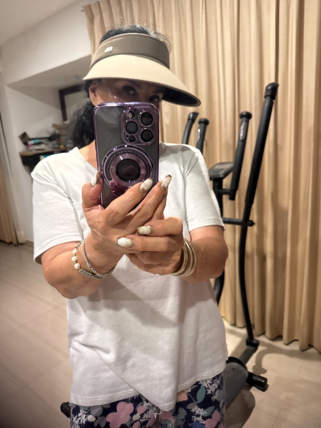 Customer photo review of Guji S24 - Women's Sun Visor Hat UPF50+