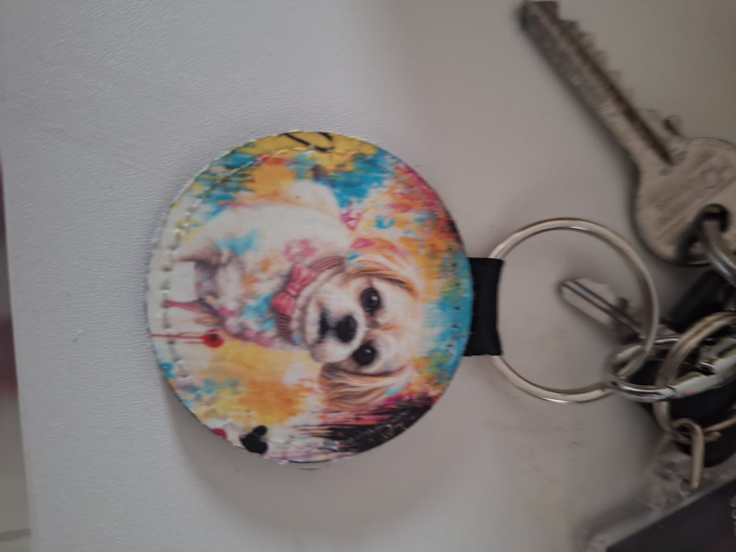 Customer photo review of Graffiti - Personalised Keychain