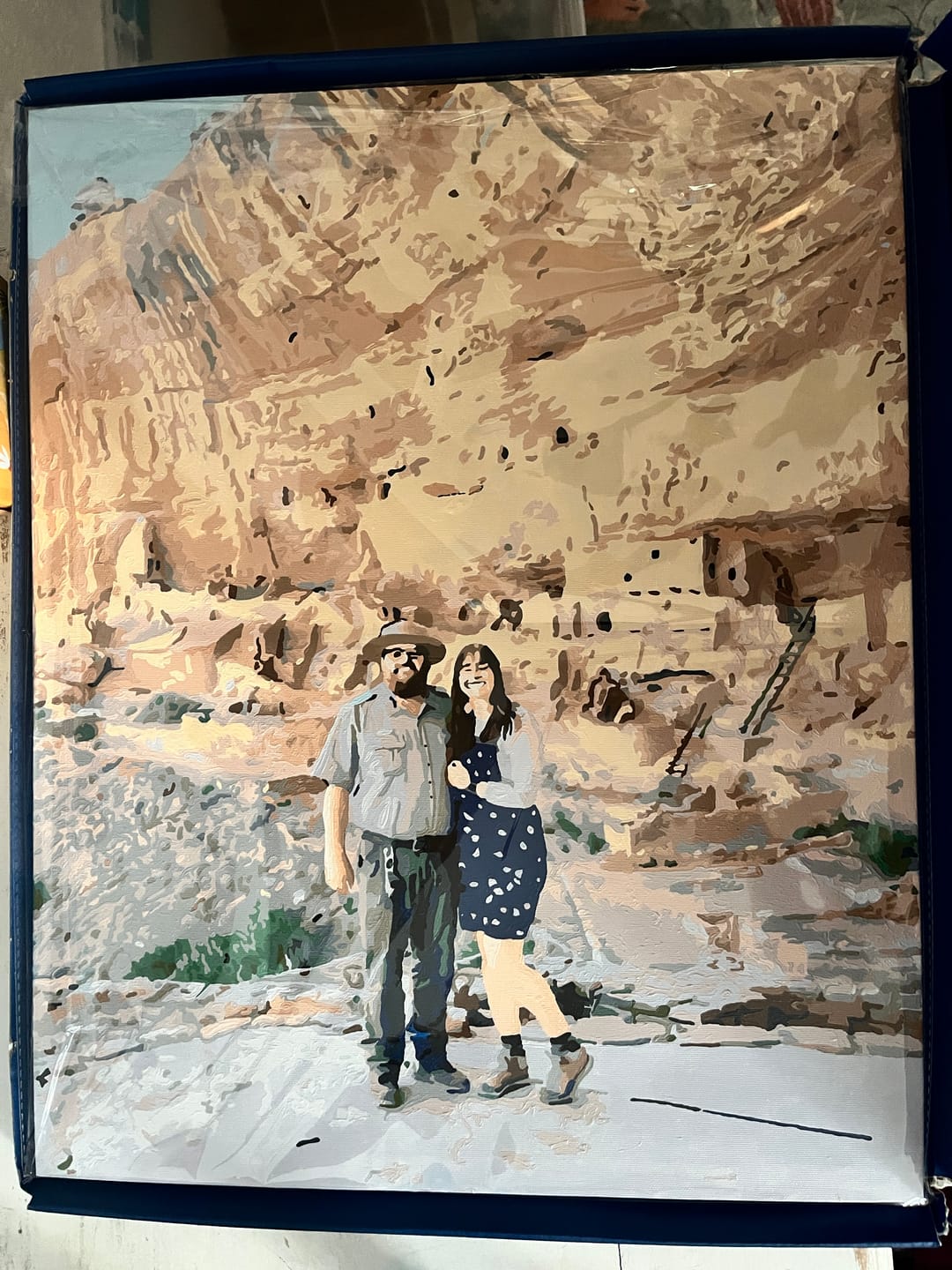 Customer photo review of Custom Paint by Numbers Kit