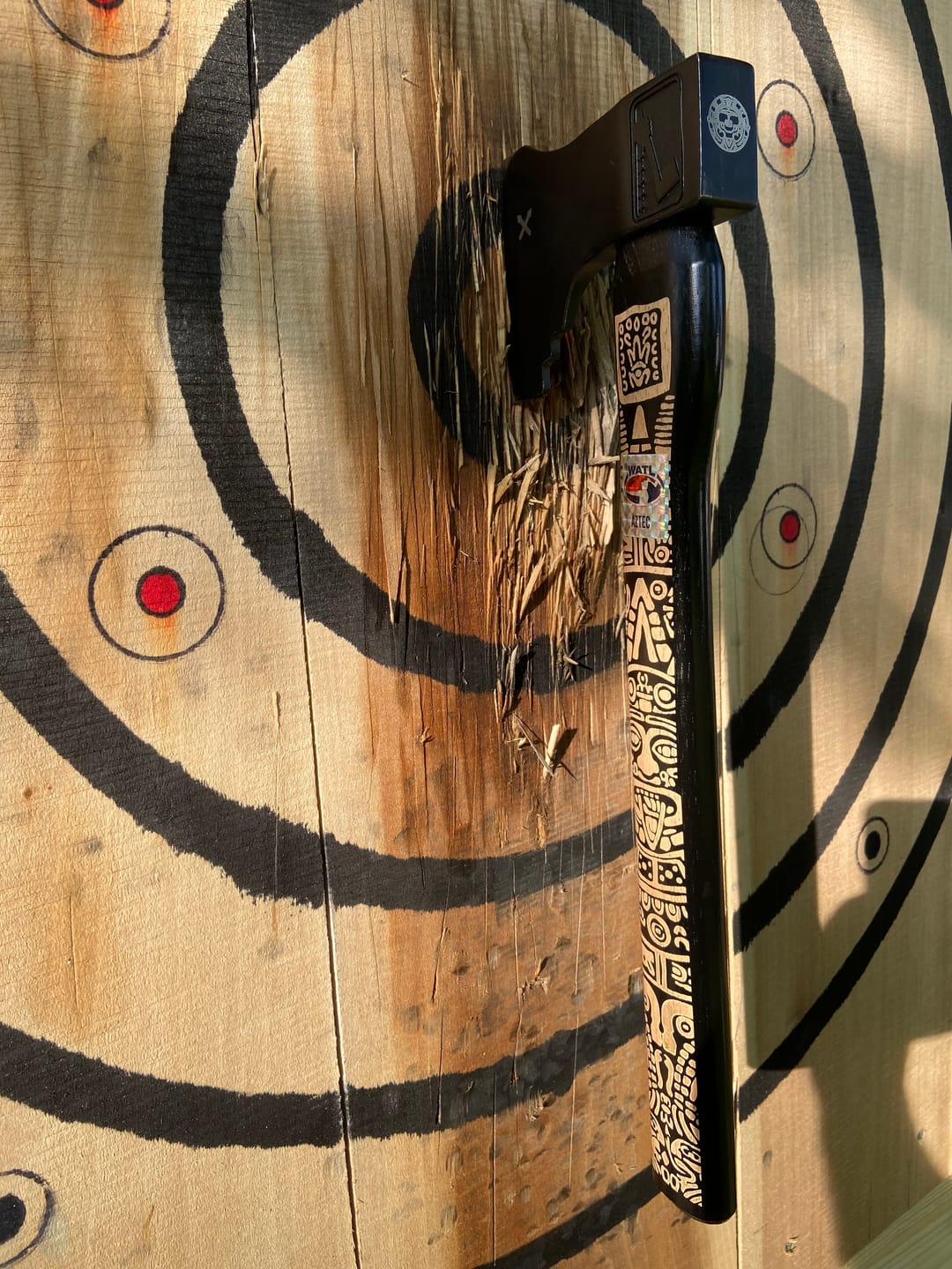Customer photo review of Aztec Throwing Axe