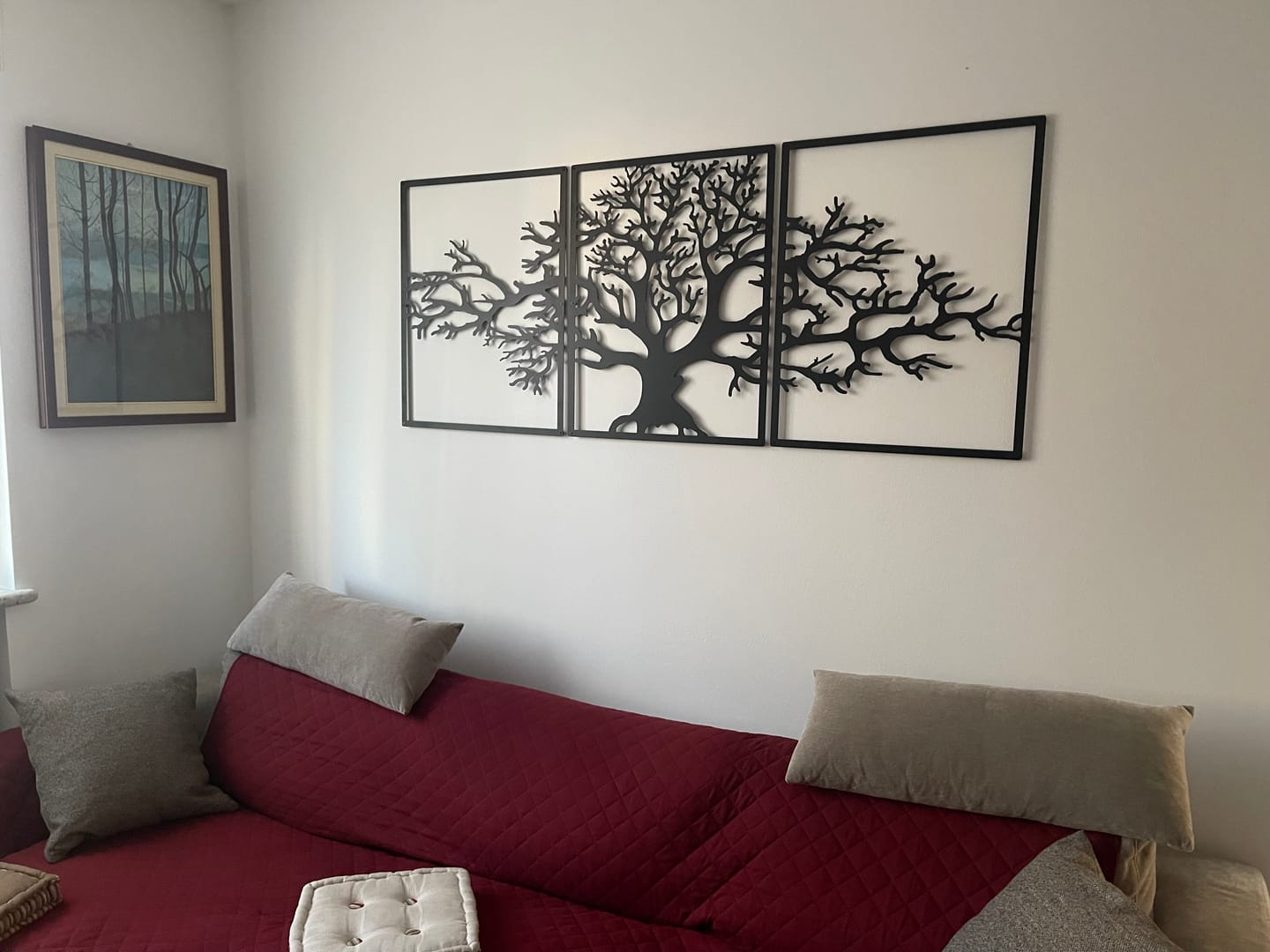 Customer photo review of Décoration murale en métal moderne - Triptyque Arbre De Vie (P01)