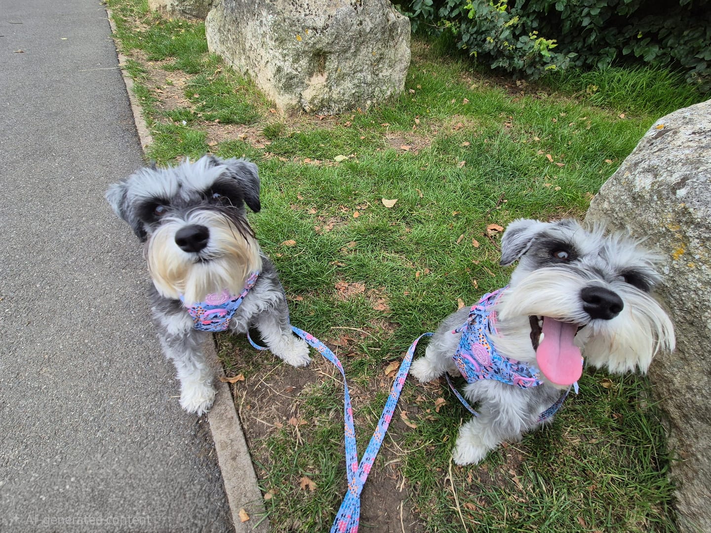 Customer photo review of Trail & Glow Adjustable Collar - Colour Drops - Spring Dreams