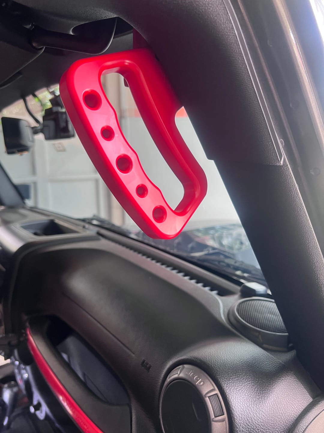 Customer photo review of JK & JKU Rear Loop Grab Handles