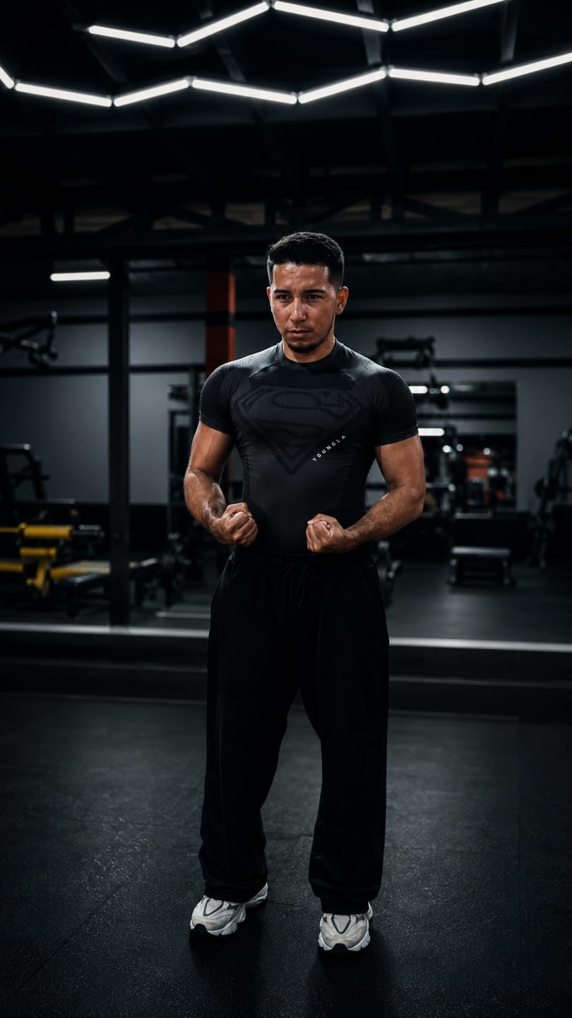 Customer photo review of 4117 - Superman Compression Tees