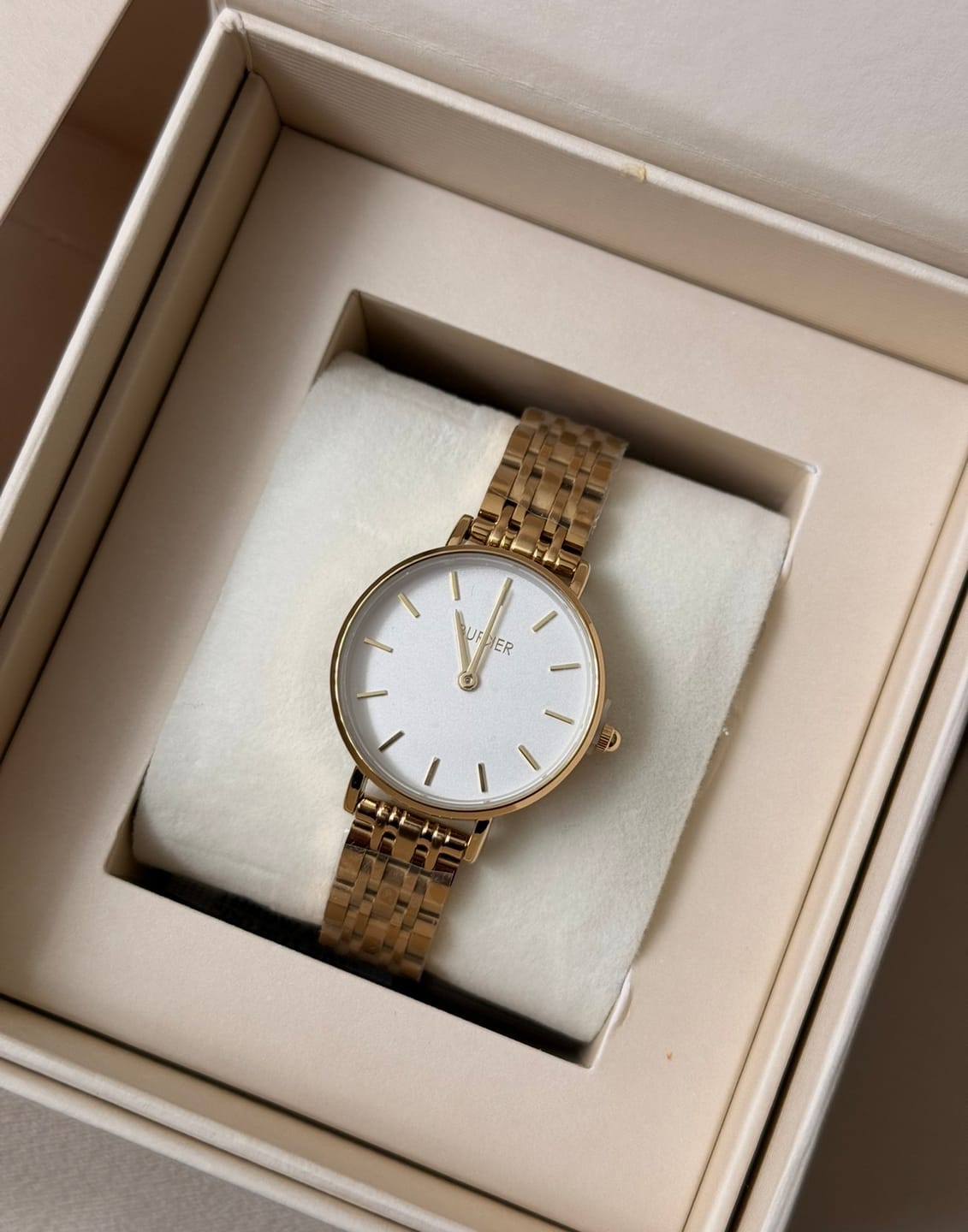 Customer photo review of Ruby Petite Gold White
