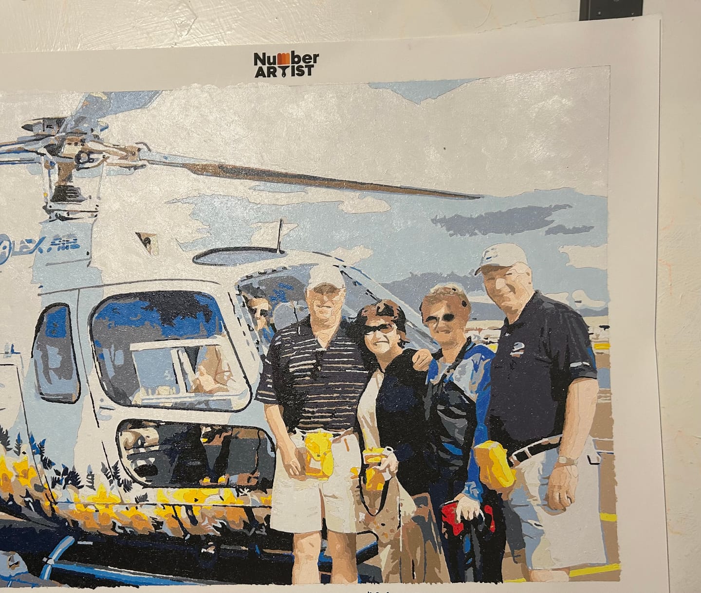 Customer photo review of Custom Paint by Numbers Kit
