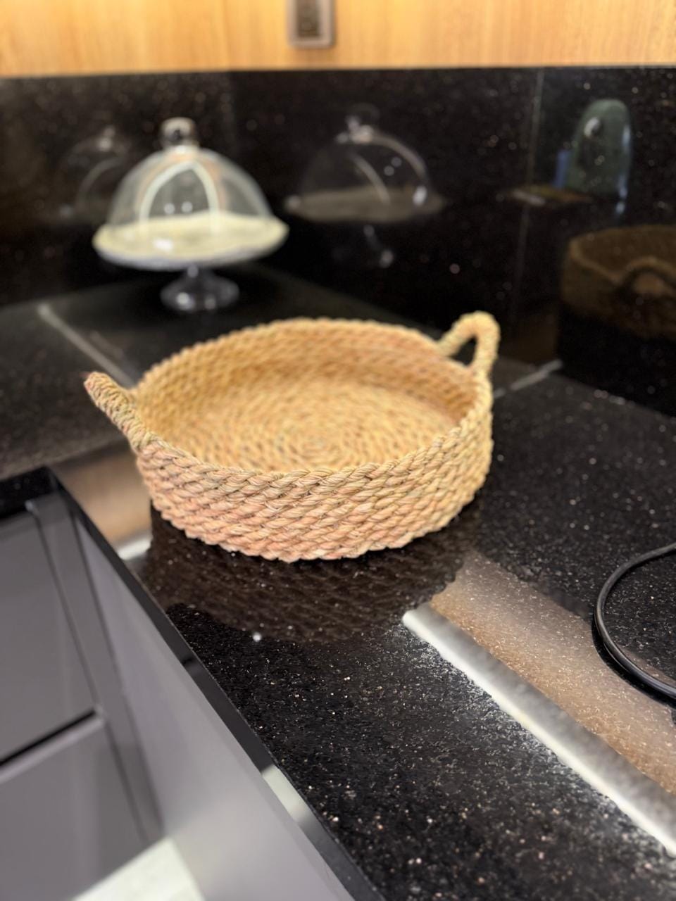 Customer photo review of Woven Storage Basket with Handles