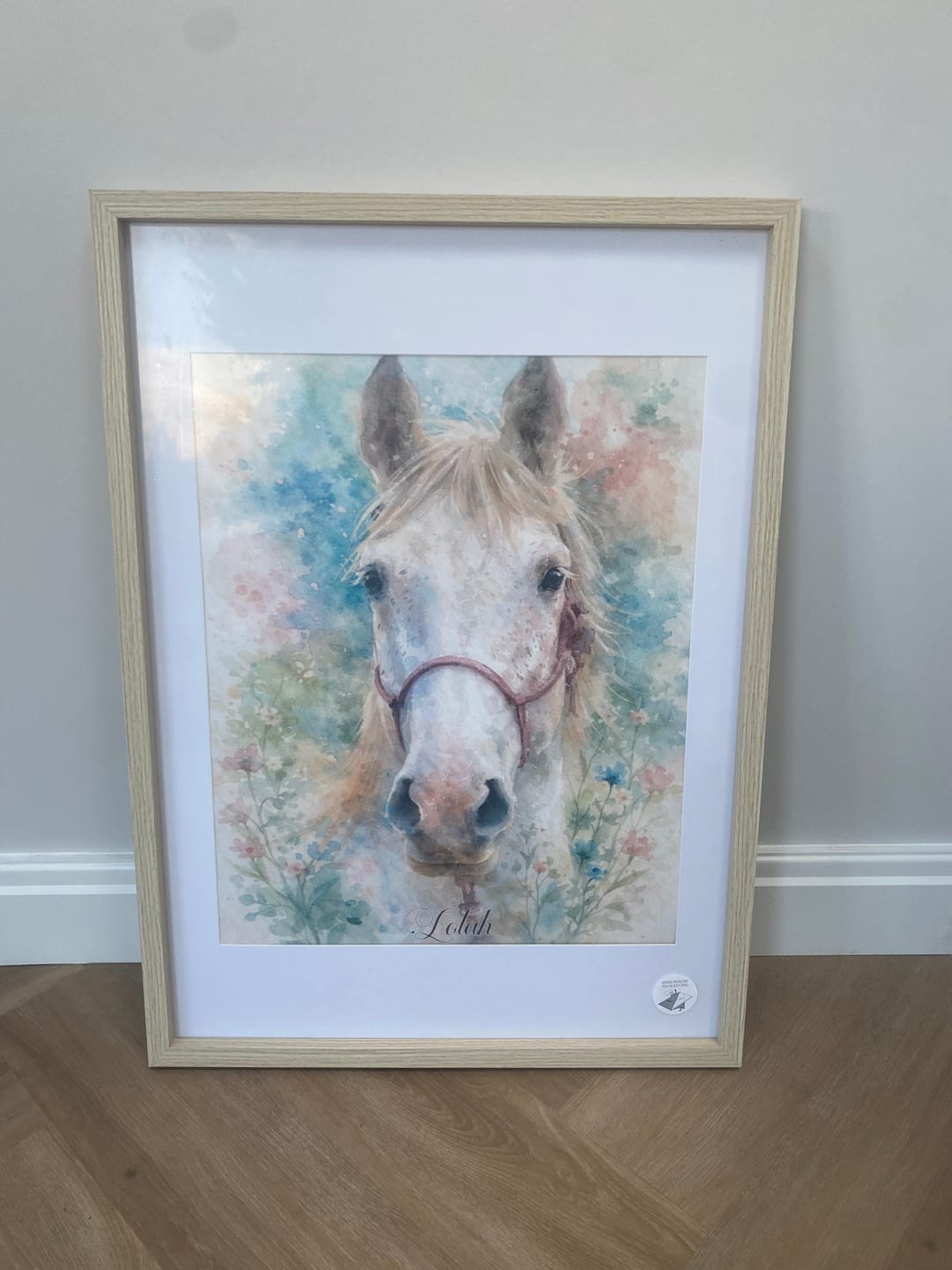 Customer photo review of Watercolour -  Personalised Poster