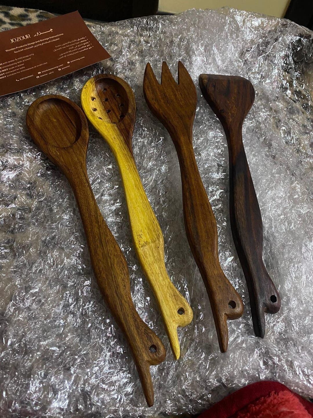 Customer photo review of Wooden Cooking Spoons