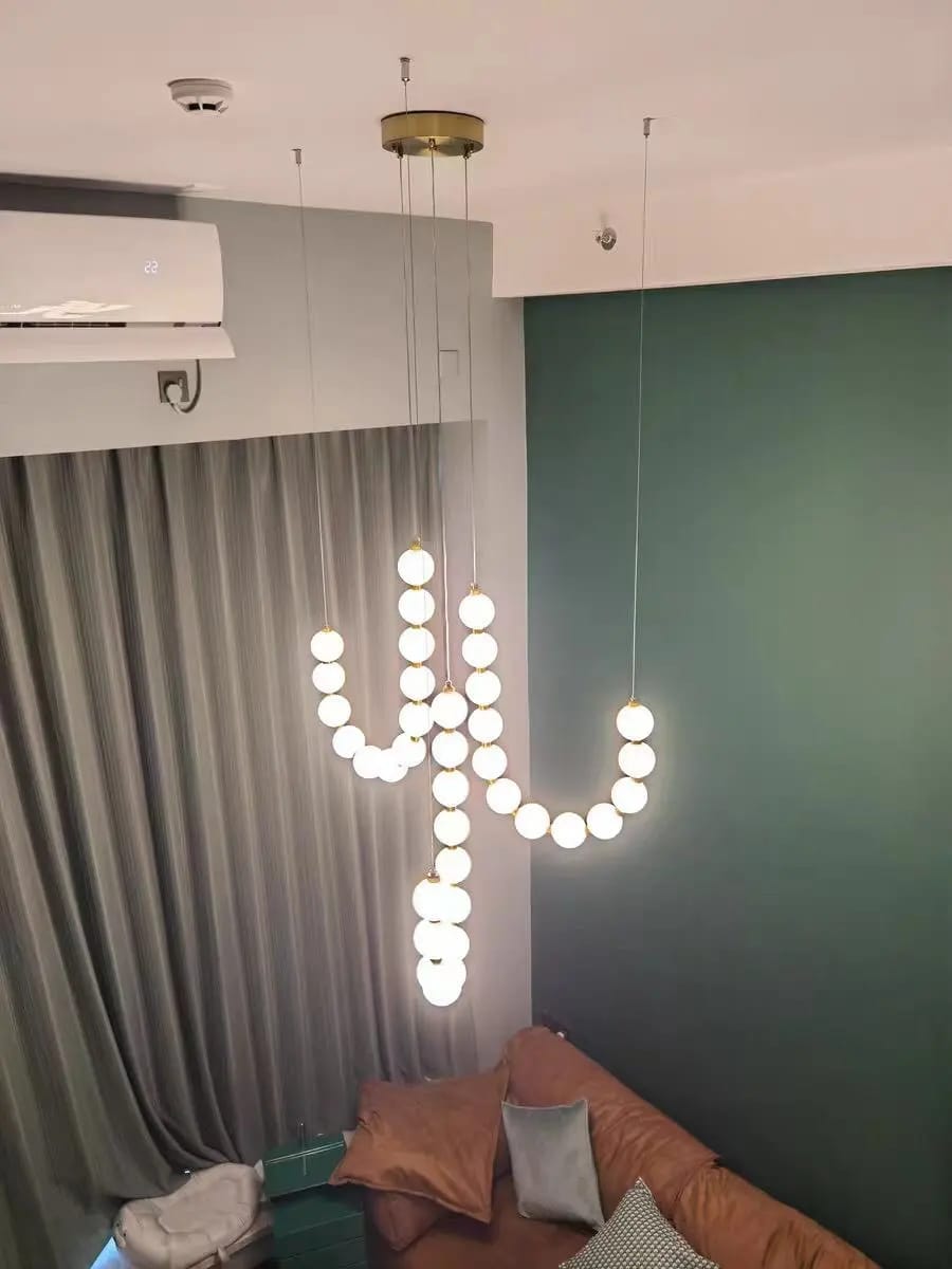 Customer photo review of Glass Pearl Necklace Chandelier