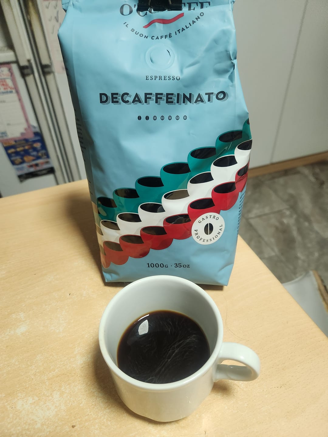 Customer photo review of Occaffe Grano Descafeinado Professional 1kg
